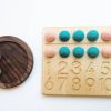 Seconds/Imperfect Toddler Wooden Toys - Ten Frame With Number Tracing, Ten Board | Mirus Toys Best