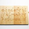 Alphabet Tracing Board, Natural Wood, D'Nealian Font Alphabet Tracing With Guided Arrows, Educational Toys | Mirus Toys Hot