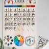 Expanded Wooden Perpetual Calendar With Seasons, Moon Phases, Months, Days And Weather | Mirus Toys Clearance