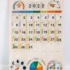 Classroom & School Size Wooden Perpetual Calendar With Seasons, Moon Phases, Months, Days And Weather | Mirus Toys New