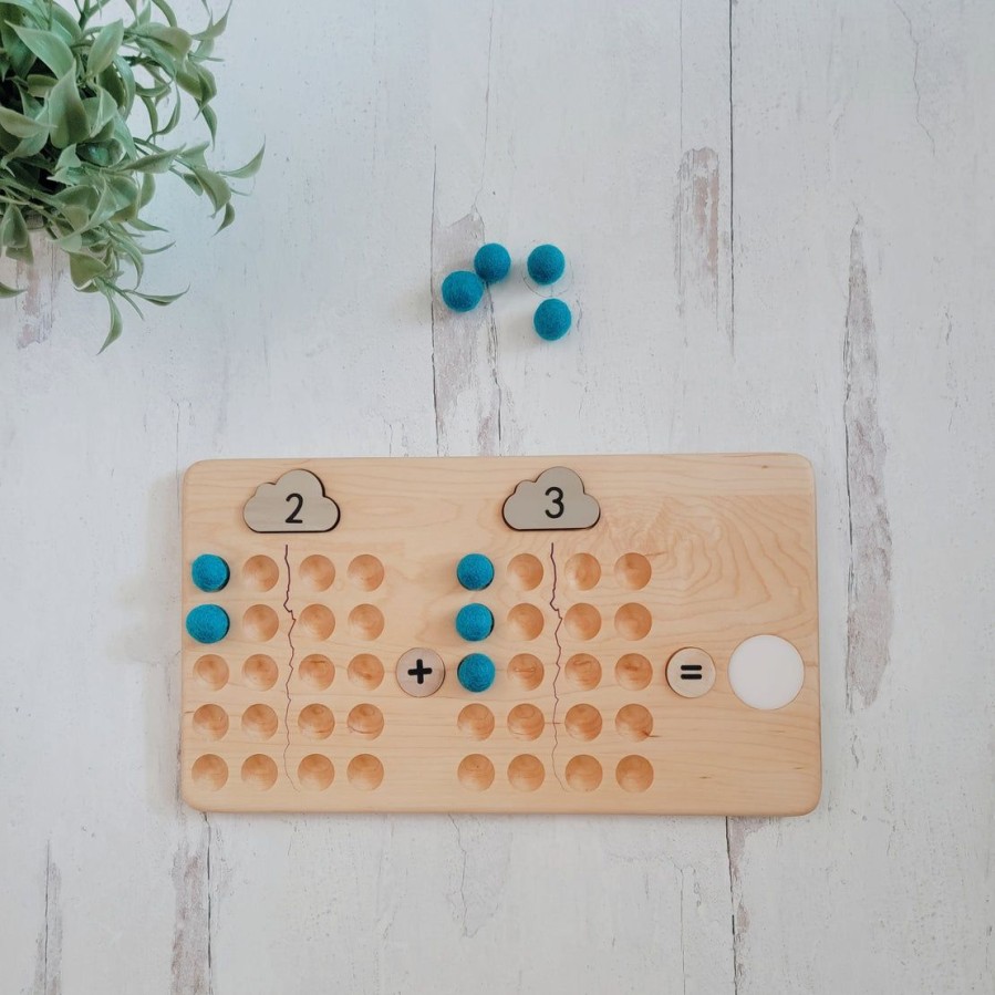 Seconds/Imperfect Math Manipulative Board - 1 To 20 Arithmetic Board - Wooden Twenty Board - Montessori Primary | Mirus Toys Best