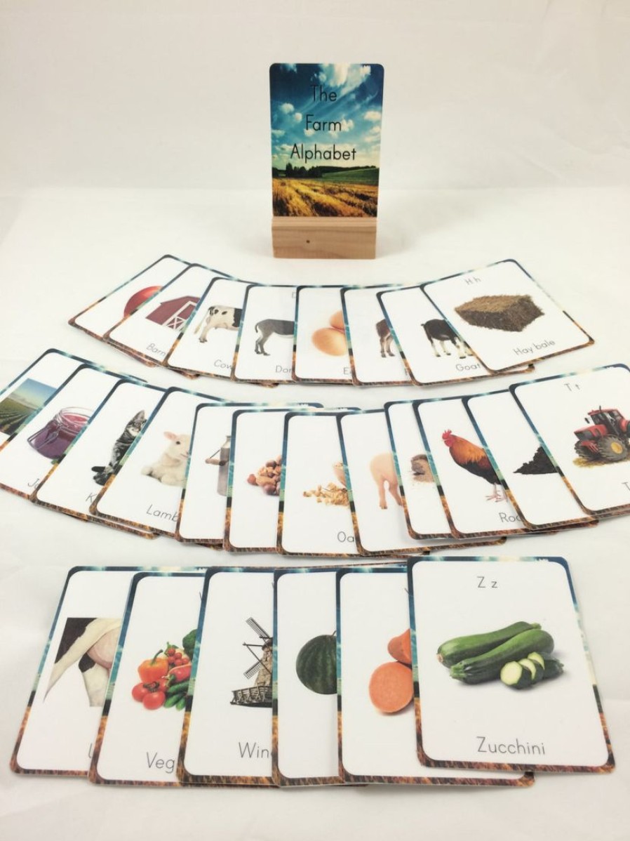 Farm Alphabet Cards, Flash Cards, Classroom Decor | Mirus Toys Clearance