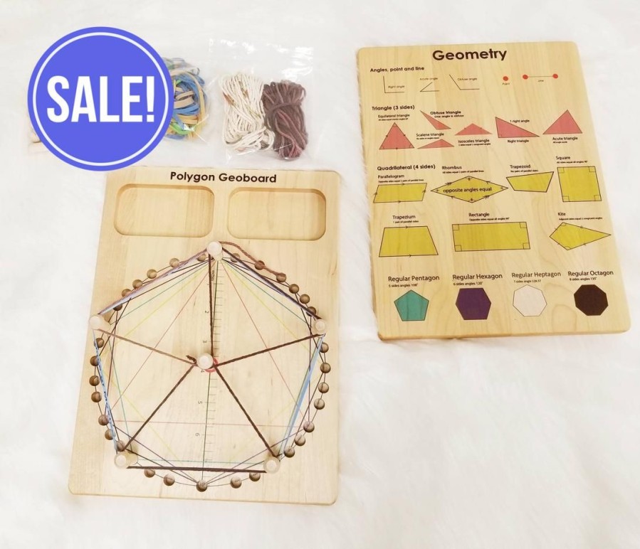 Seconds/Imperfect Polygon Geoboard | Mirus Toys Clearance