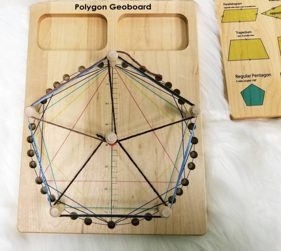 Seconds/Imperfect Polygon Geoboard | Mirus Toys Clearance