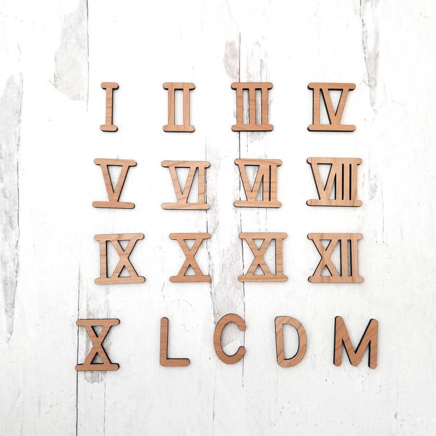 Roman Numeral - Wooden Moveable Numbers | Mirus Toys Online