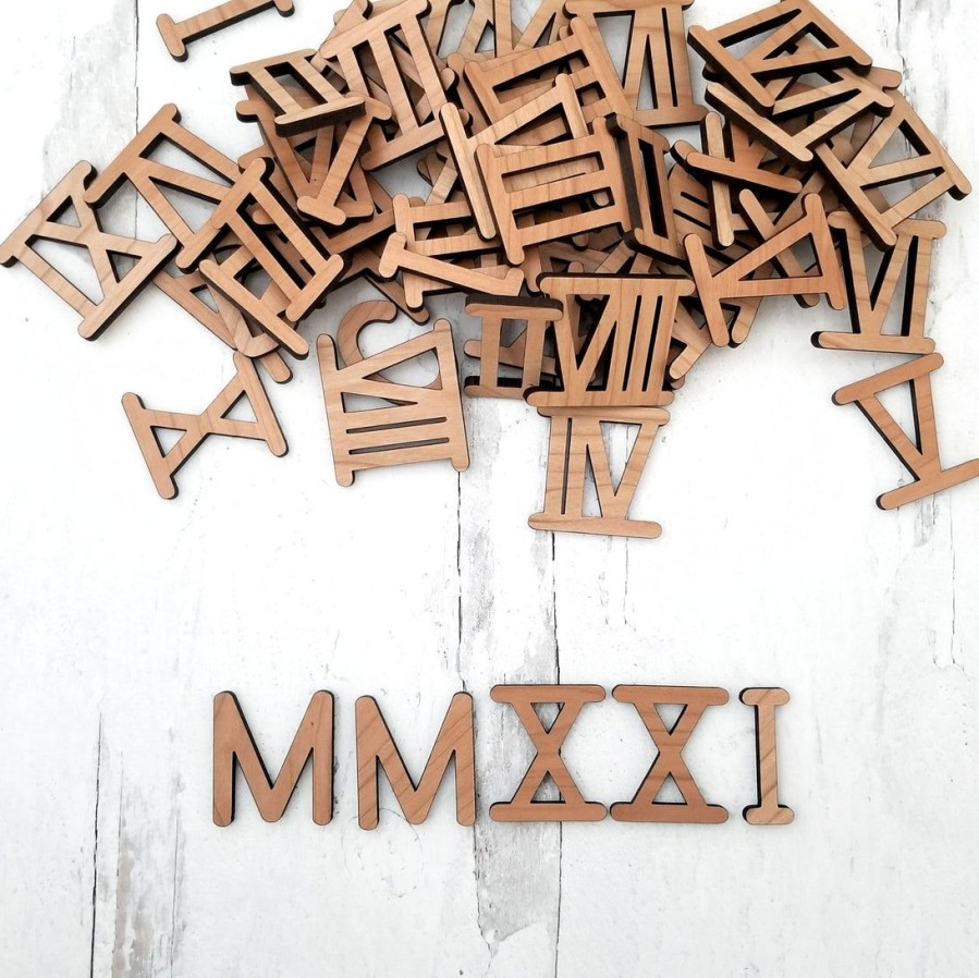 Roman Numeral - Wooden Moveable Numbers | Mirus Toys Online