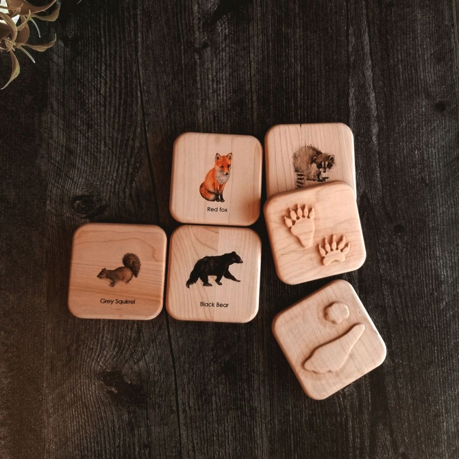 Animal Tracks Play Dough Stampers - Montessori Toys - Stocking Stuffers | Mirus Toys Clearance