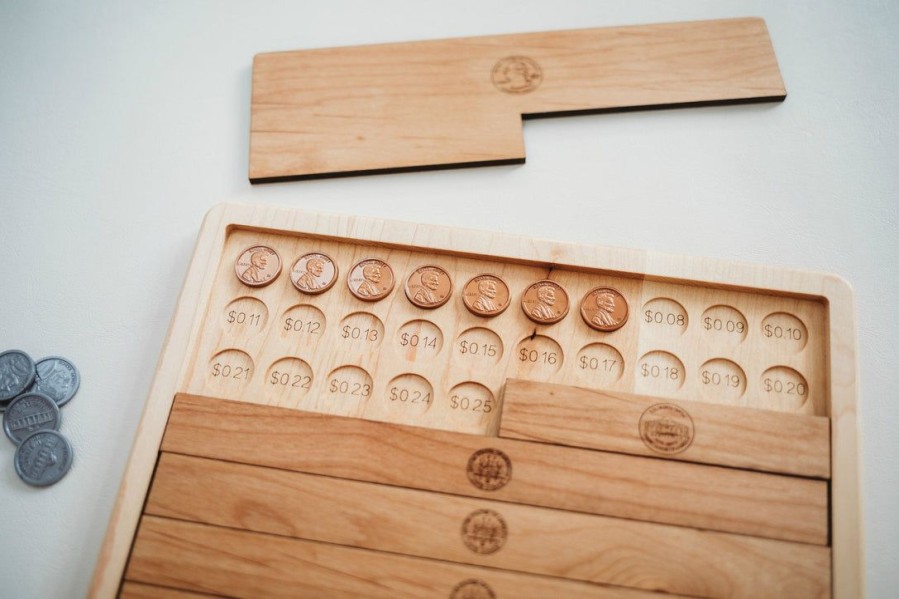 Seconds/Imperfect Dollar Counting Board - Montessori Money Material | Mirus Toys Online