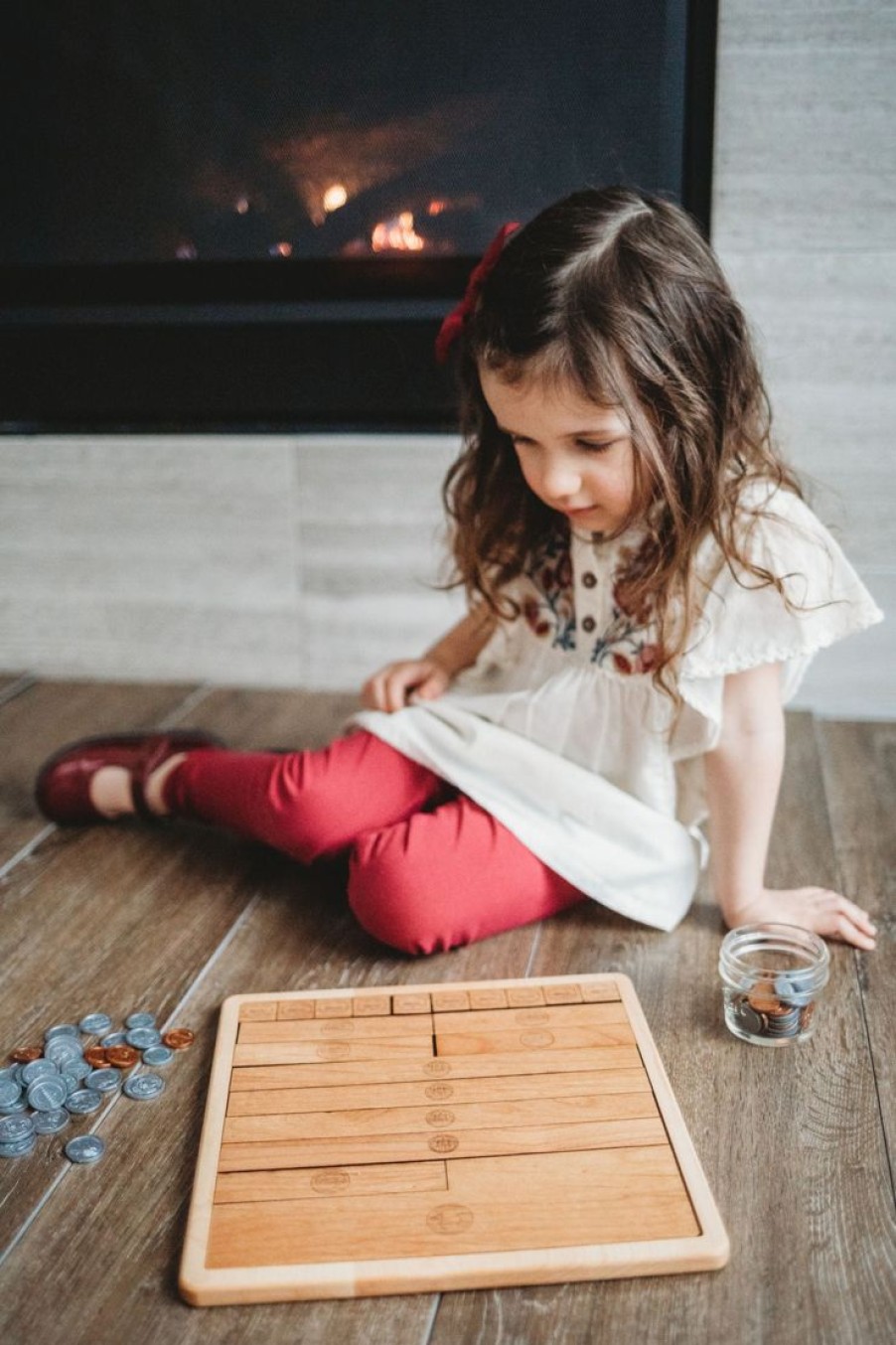 Seconds/Imperfect Dollar Counting Board - Montessori Money Material | Mirus Toys Online