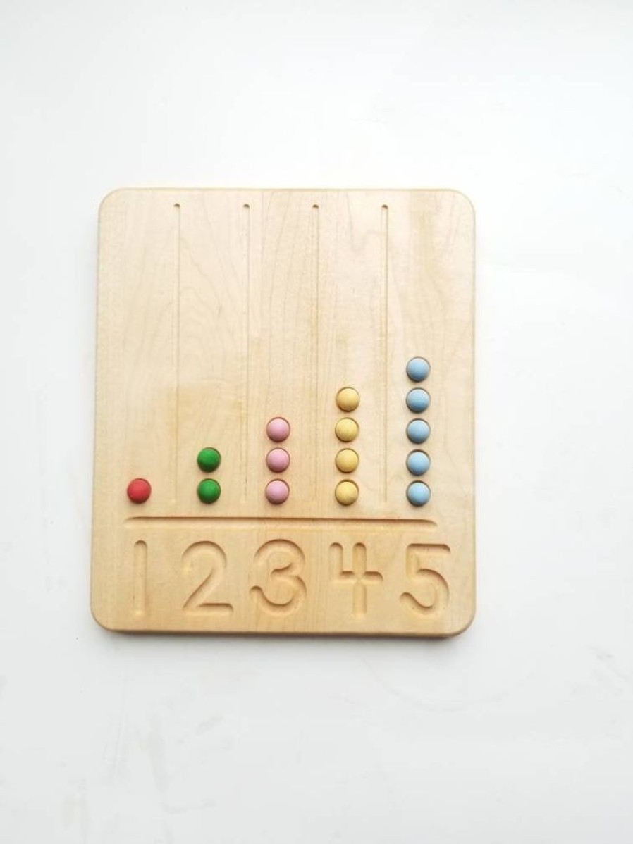 Seconds/Imperfect Number Counting Board, Five Counting Board | Mirus Toys Hot