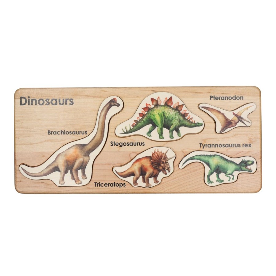 Mirus Toys Dinosaur Gift Idea - Wooden Dinosaur Puzzle - Dinosaur Toy - Wooden Dinosaur Toy - Dinosaur - Dinosaur Birthday Gift- Christmas Gift - Gift For Kids | Science & Nature