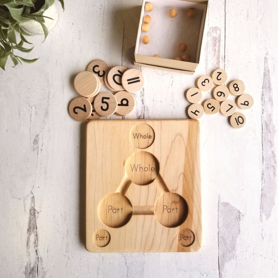 Mirus Toys Part Part Whole Board - Kindergarten Math - Number Decomposition - Montessori Materials | Mathematics