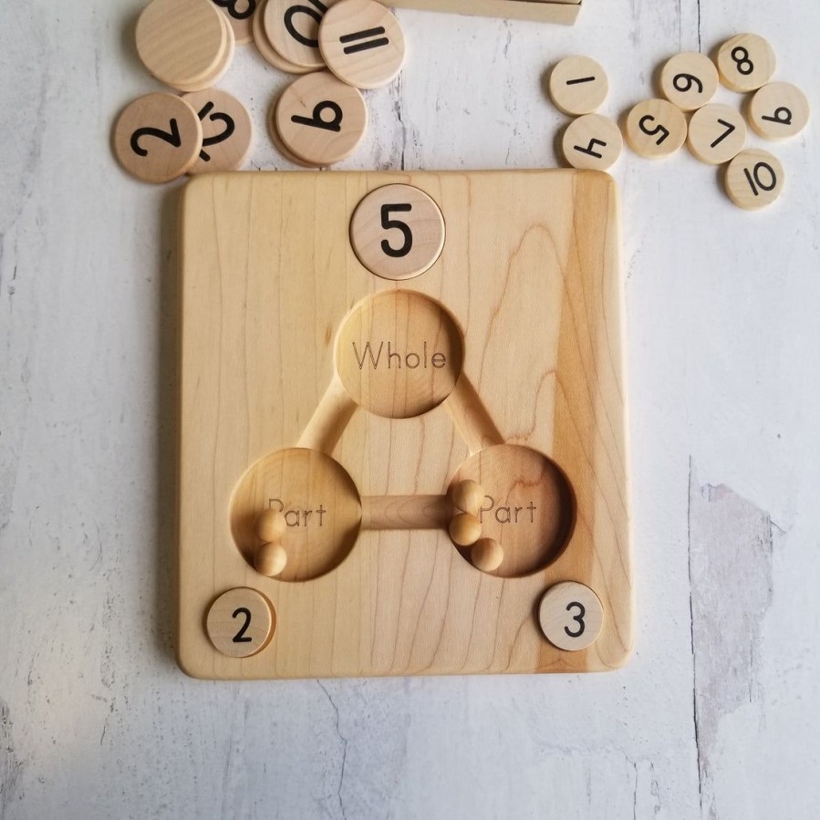 Mirus Toys Part Part Whole Board - Kindergarten Math - Number Decomposition - Montessori Materials | Mathematics