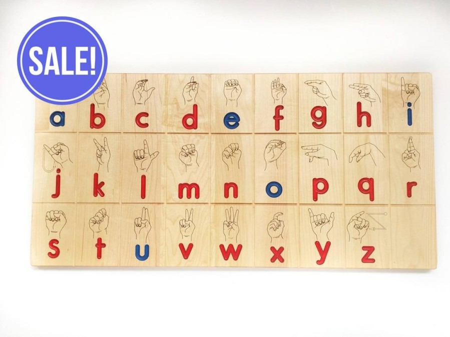 Mirus Toys Seconds/Imperfect - Asl Board In Montessori Colors | Seconds