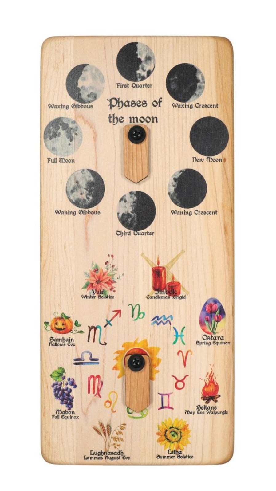 Seconds/Imperfect Wheel Of The Year - Pagan, Wiccan Celebration Wheel - Moon Phases Wheel | Mirus Toys Hot