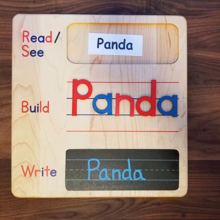 Read Build Write Board - Spelling Board - Writing Board - Cvc Word Building Mat - Language Kindergarten | Mirus Toys Online