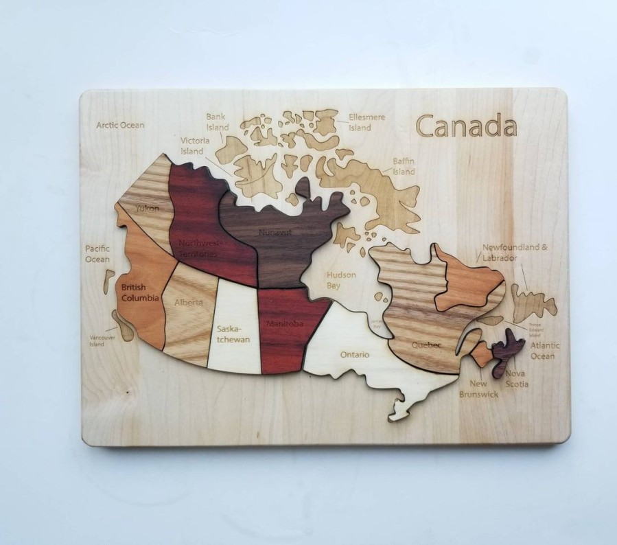 Wooden Map Puzzle - United States Map - Continent Maps - Country Map - Wooden Puzzle - Montessori Continent Maps - Waldorf | Mirus Toys New