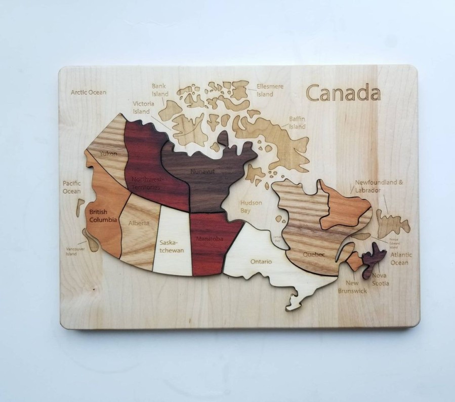 Mirus Toys Wooden Map Puzzle - United States Map - Continent Maps - Country Map - Wooden Puzzle - Montessori Continent Maps - Waldorf | History & Geography