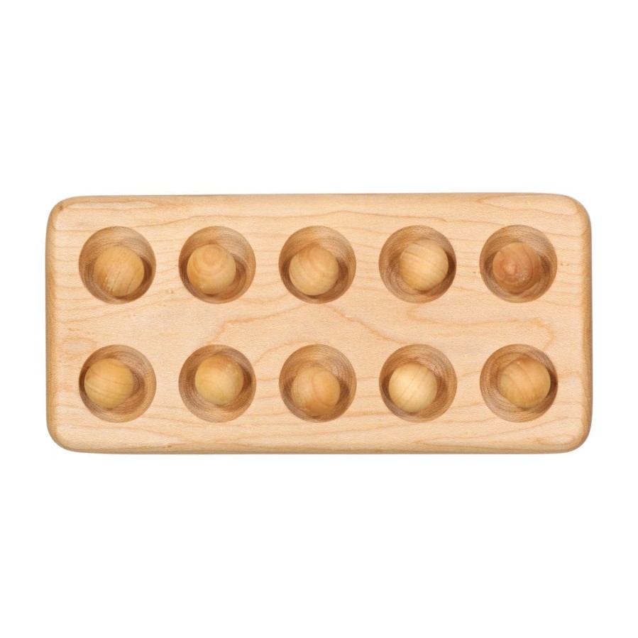 Ten Frame - Wooden Ten Board - Math Manipulative- Montessori | Mirus Toys Online