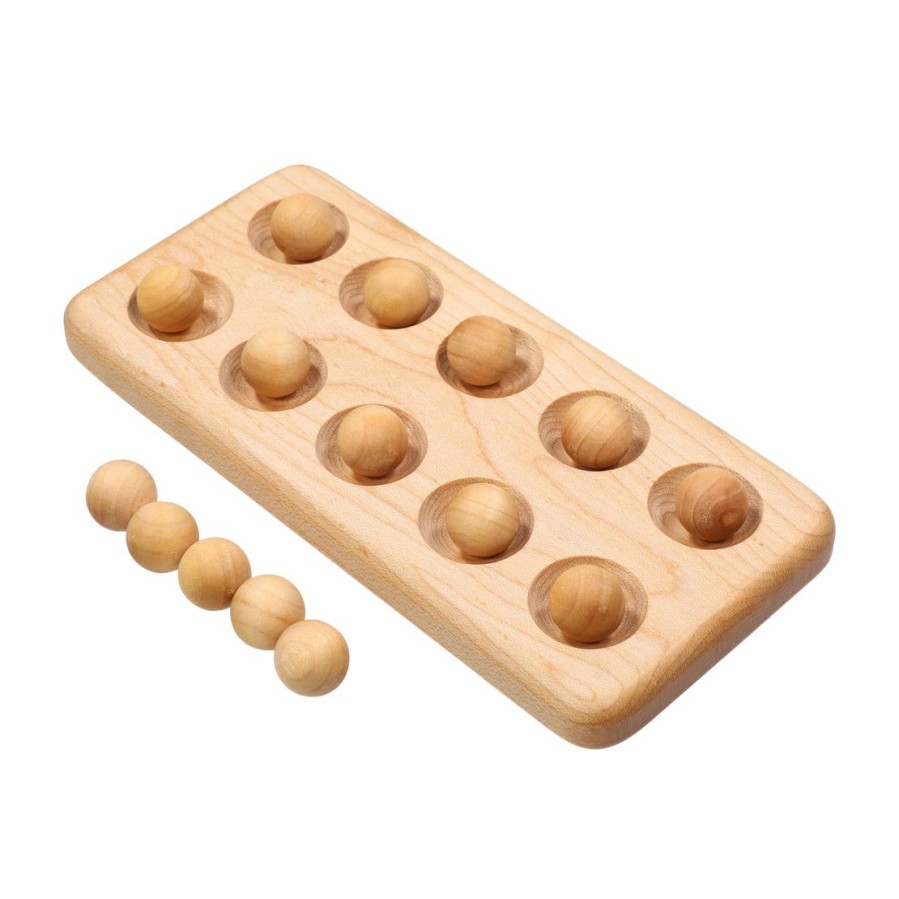 Ten Frame - Wooden Ten Board - Math Manipulative- Montessori | Mirus Toys Online