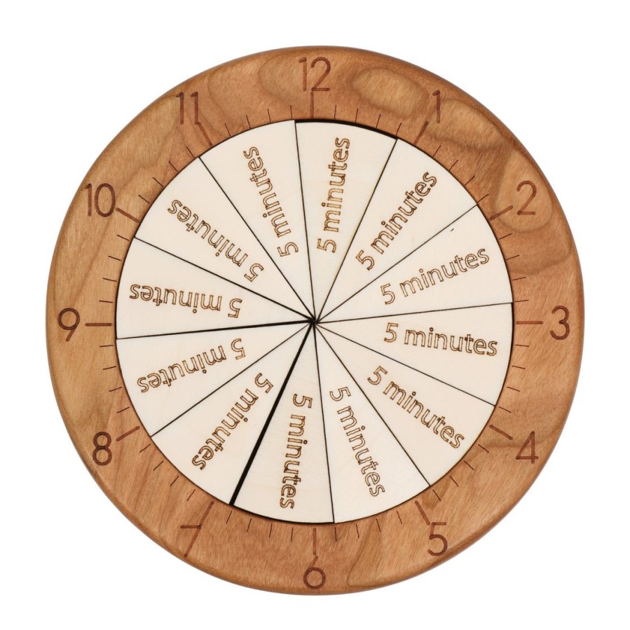 Time Fraction Learning Kit - Fraction Of Time - Montessori Materials | Mirus Toys Clearance