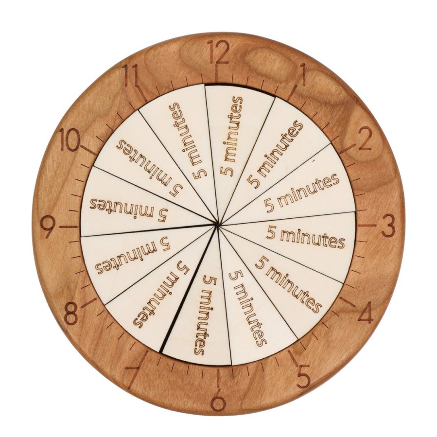 Mirus Toys Time Fraction Learning Kit - Fraction Of Time - Montessori Materials | Mathematics