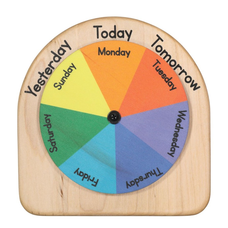 Seconds/Imperfect Days Of The Week Wheel - Circle Time Calendar | Mirus Toys Best