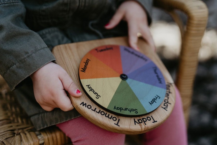 Seconds/Imperfect Days Of The Week Wheel - Circle Time Calendar | Mirus Toys Best