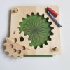 Mirus Toys Wooden Spirograph, Toddler Spiral Drawing Kit | Art Appreciation