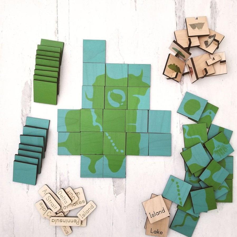 Land And Water Form Puzzle | Mirus Toys Clearance