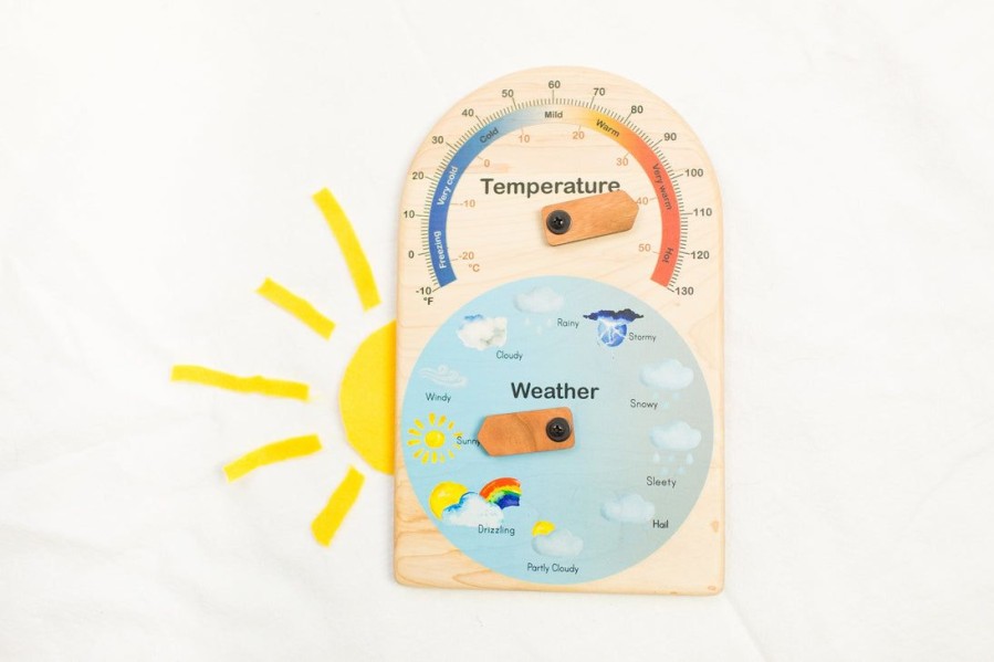 Mirus Toys Seconds/Imperfect Weather Station For Kids - Temperature And Weather Chart | Science & Nature