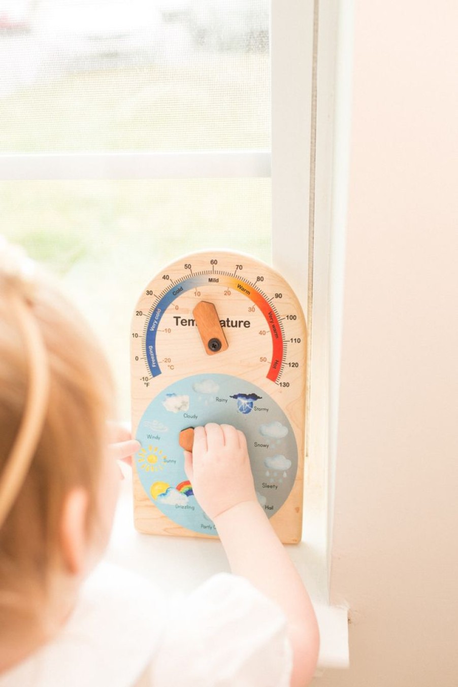 Mirus Toys Seconds/Imperfect Weather Station For Kids - Temperature And Weather Chart | Science & Nature