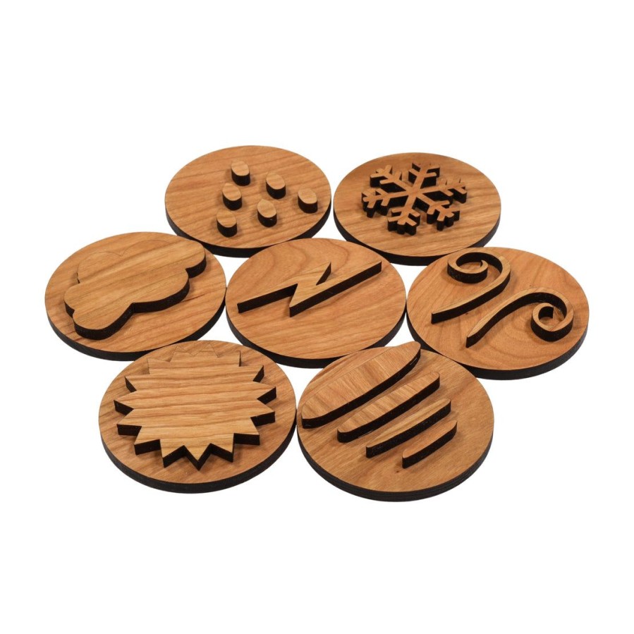 Play Dough Stampers - Weather Play Dough Stamps - Play Stamps - Play Dough Tools - Play Dough Learning - Stocking Stuffer | Mirus Toys Clearance