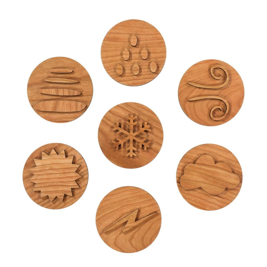 Play Dough Stampers - Weather Play Dough Stamps - Play Stamps - Play Dough Tools - Play Dough Learning - Stocking Stuffer | Mirus Toys Clearance