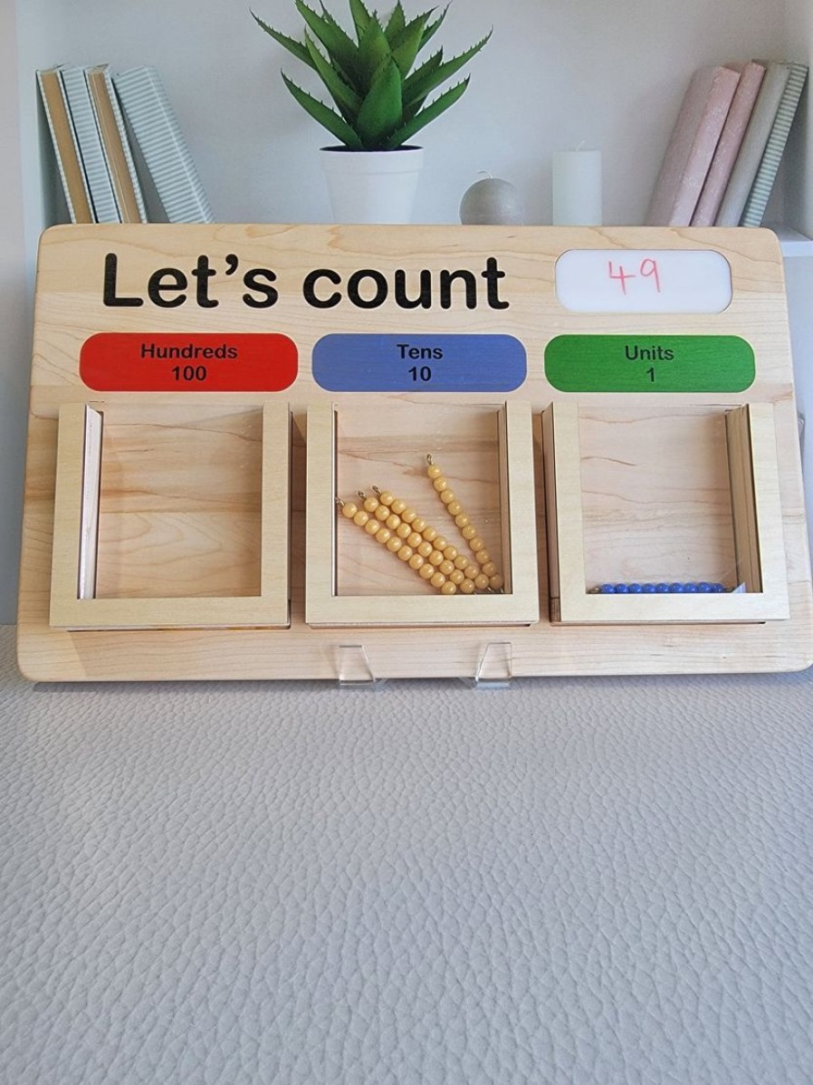 Counting The Days In School Board - Pocket Chart For Beads - 100 Days Of School | Mirus Toys Clearance