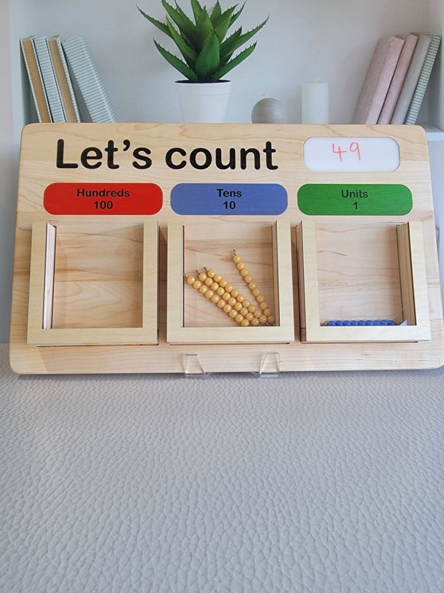 Mirus Toys Counting The Days In School Board - Pocket Chart For Beads - 100 Days Of School | Mathematics