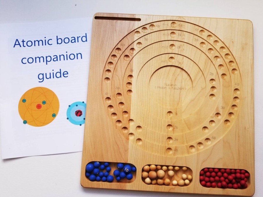 Bohr Atomic Model Board - Stem Gift - Chemistry Manipulative - Montessori - Waldorf | Mirus Toys Wholesale