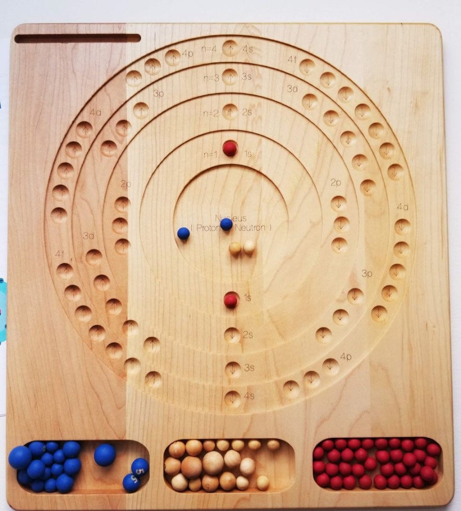 Bohr Atomic Model Board - Stem Gift - Chemistry Manipulative - Montessori - Waldorf | Mirus Toys Wholesale