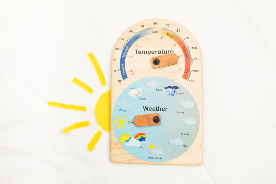 Mirus Toys Weather Station For Kids - Temperature And Weather Chart | Science & Nature