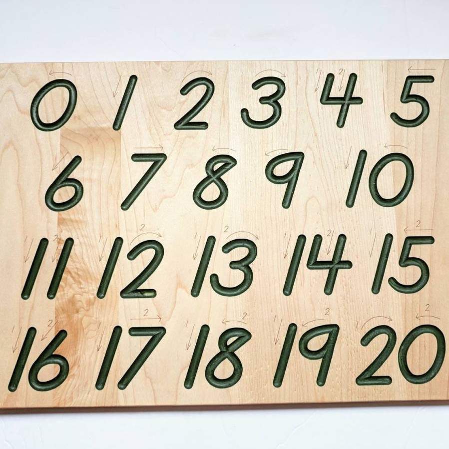 Seconds/Imperfect Montessori Math Toy - Number Tracing Board - Math Manipulative - Math Gift - Christmas Gift | Mirus Toys Hot