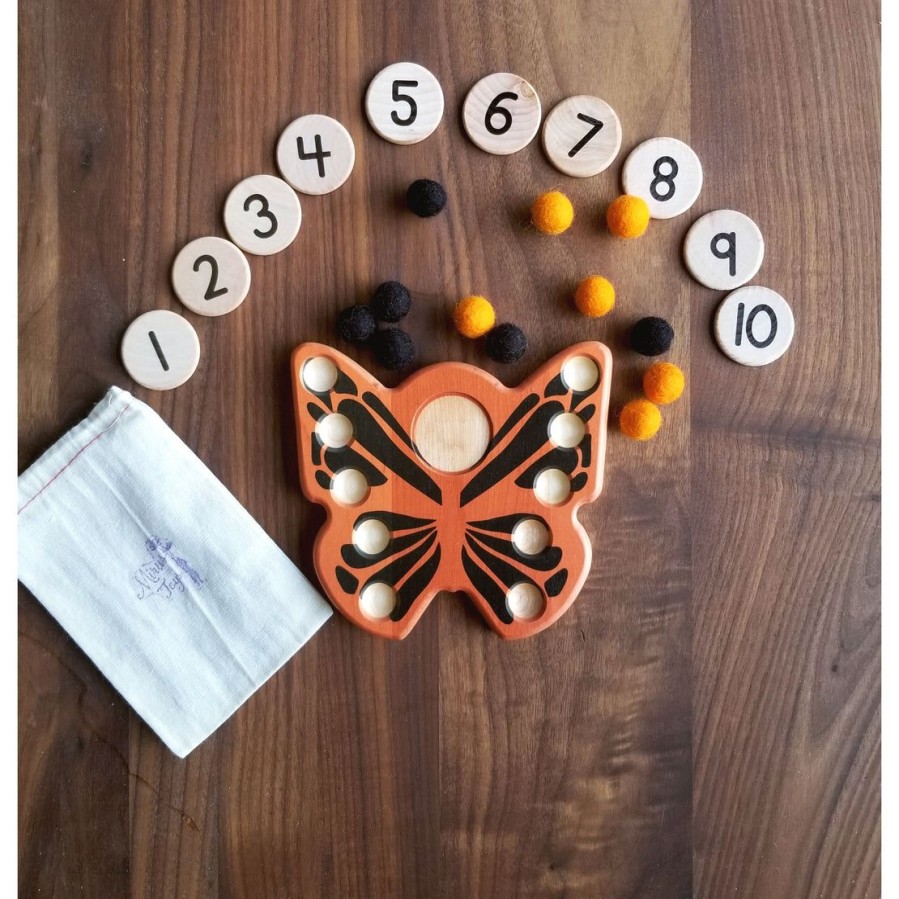 Seconds/Imperfect Butterfly Ten Frame, Montessori Ten Frame | Mirus Toys New