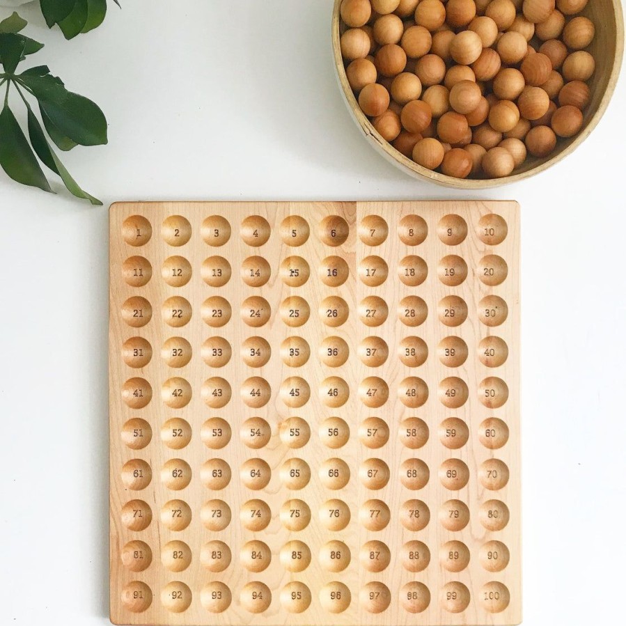 Hundred Board - Hundred Frame - 100 Board - Counting Board - Montessori | Mirus Toys Clearance