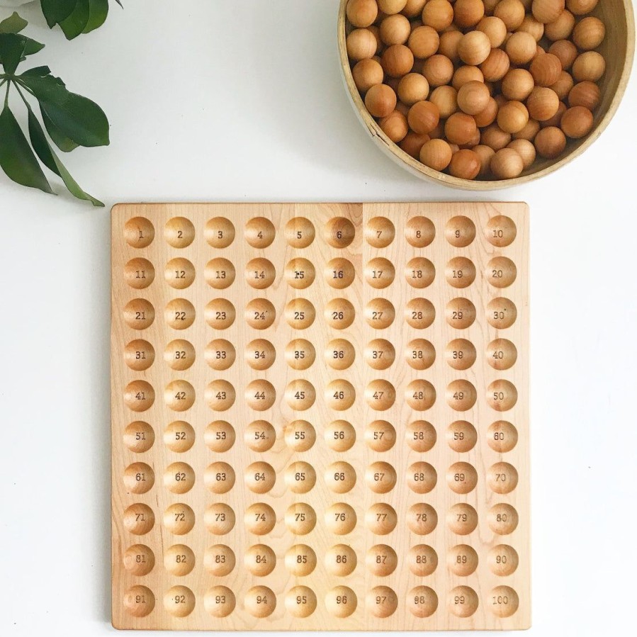 Mirus Toys Hundred Board - Hundred Frame - 100 Board - Counting Board - Montessori | Mathematics