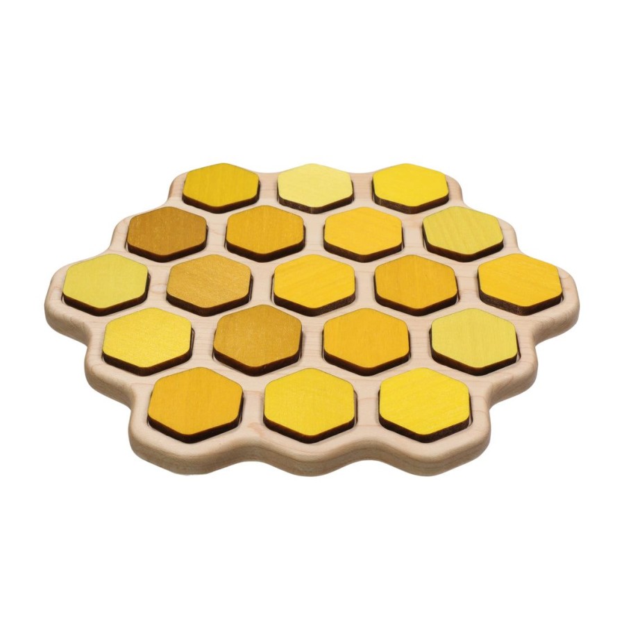 Double Sided Honey Bee Puzzle - Honeycomb - Bee Life Cycle - Types Of Bees | Mirus Toys Clearance