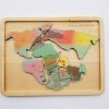 Mirus Toys Plate Tectonics Puzzle - Pangaea Puzzle - Pangea - Continental Drift - Montessori Toys - Geography Gift - Stem Toys - Wooden Toys - Teacher | History & Geography