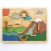 Mirus Toys Wooden Puzzle - Water Cycle Puzzle, Earth Day | Science & Nature