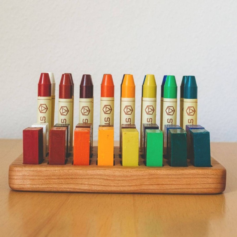 Mirus Toys Wooden Beeswax Crayon Holder | Home & Other