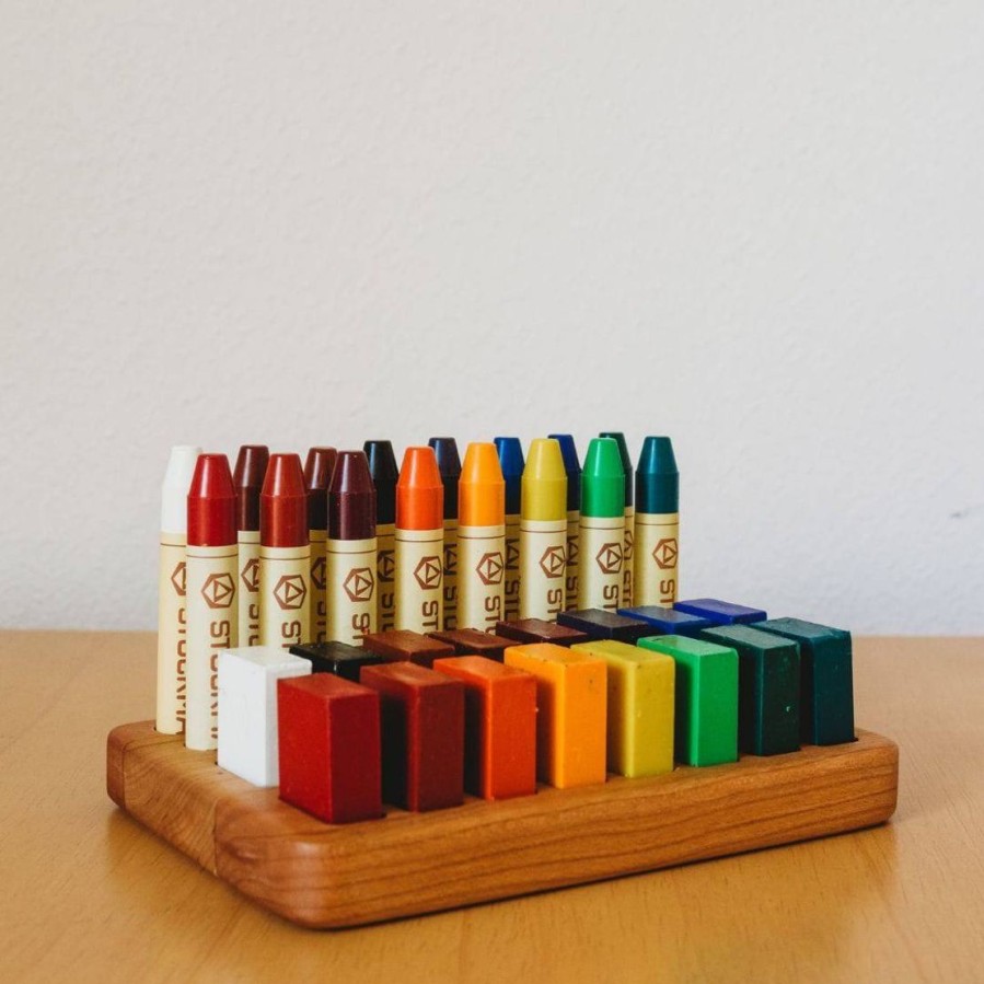 Wooden Beeswax Crayon Holder | Mirus Toys New